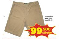 Quần Short Kaki nam