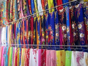 Vải áo dài Hoa Sao Nháy