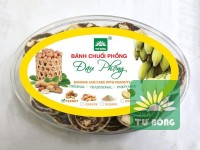 Bánh chuối phồng đậu phộng