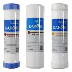Bộ 3 lõi lọc nước số 1, 2, 3 các hãng